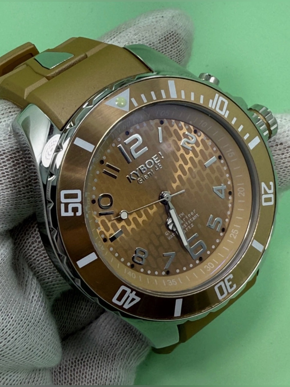 Kyboe Giant Mariner 48mm 10atm quartz watch $230 UNISEX